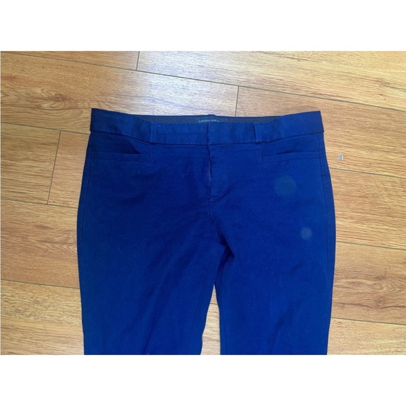 Banana Republic Sloan Fit Cropped Navy Blue Pants Size 4 - Picture 2 of 4